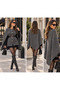 Poncho Batwing Sleeve Belted Cardigan - 3