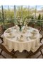İnci Dertsiz Ecru Round Tablecloth - 8