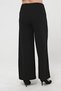 Wide Leg Large Size Crepe Trousers Black - 6