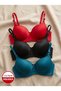 Women's Padded Push up 3-Piece Bra Set with Underwire Support