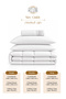 Stripe Comforter Set- Ultra Soft Brushed Microfiber Fabric, Soft Siliconized Fiber Filling - 7