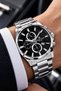 Gift Original Men's Wristwatch 3 ATM Waterproof Silver Color Steel Strap Dke2023c1 - 3