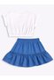 Girls' Suit Floral Crop Top Skirt Set Spring Summer 4-10 Years - 5