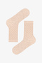 5 Pairs of Seamless Cotton Polka Dot Patterned Socks - 6