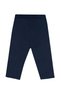 Rabbit Appliqué Girls' Pink Navy Summer T-Shirt Tunic Leggings Set - 8