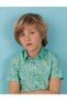 Sailboat Turquoise Boy's Shirt - 5