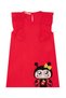 Ruffled Nib Girl's Red Summer Evening Dress - 3