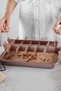 Carbon Steel 18-Person Self-Compartmented Brownie Cake Bread Pan cin796pm
