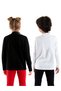 Black and White Unisex Children's 2 Pack High Neck T-Shirt - 2