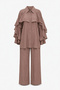 Volan Sleeved Shirt and Palazzo Set - 6