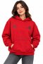 M1S20010 Losangeles Printed Hooded Women's Sweatshirt Red