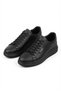 Zrj01 Lace-Up Perforated Men's Casual Sneaker Shoes Black - 2