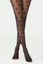 Big Dots Schwarze Strumpfhosen - 2