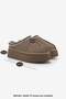 Women’s Fur-Lined Thick Sole Closed-Toe Everyday Winter Slippers Furenta Taupe Suede - 8