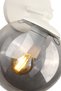 Rain Sconce White-Smoked Globe Glass, Modern Decorative Sconce, Globe Glass Wall Sconce, Decorative Wall Lighting, Living Room, Bedroom and Hallway Lighting - 4