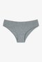 Black Crispy Leaf Patterned 5-Piece Hipster Panties - 4