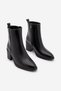 Women's Heeled Boots Pointed Toe Zippered Cerin Black - 5