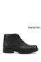 Men's Black Zippered Genuine Leather Classic Boots
