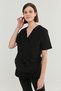 Black Maternity T-Shirt Pajama Top - 2
