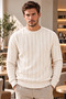 Men's Knitted Crew Neck Sweater