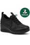 Halone Genuine Leather Comfort Orthopedic Women's Casual Shoes Black