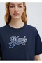 M1613565 Logo Embroidered T-Shirt Women's T-Shirt Dark Blue - 7