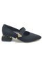 Feles Blower Detailed Pointed Toe Heeled Women's Shoes Black - 2