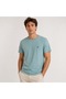 M0612736 Seal Logo Embroidery Detailed T-Shirt Men's T-Shirt Green