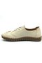 Pulsar Genuine Leather Orthopedic Women's Casual Shoes Beige - 5