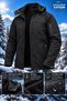 Softshell Waterproof and Windproof Men's Jacket with Fleece Inside, Can Be Used with or Without a Hood
