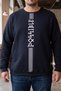 Large Size Crew Neck 3Ip Sweat Possible 25719 Navy Blue - 3