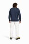 Large Size Crew Neck Pocketed Sweat Double Face Pike 25702 Navy Blue - 2
