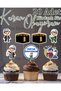 20 Pieces I Read the Quran Men's Isüs Set Cupcake Toothpick Cookie Decorations Cocktail Toothpicks Promise Engagement Birthday Cocktail Invitation and Presentation Cake Decoration Ornament Thick Paper - 3