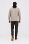 Large Size Crew Neck Sweat Double Face 25707 Beige - 3