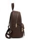 Four-Compartment Stylish and Useful Brown Women's Backpack - 4