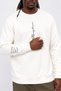 Large Size Crew Neck Sweat Double Face 25707 Ekru - 2
