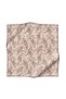 100% twill silk crispy floral pattern beige - brown color 90x90 scarf sewing method: hand stitching - 7