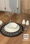 Set of 6 Handmade Jute Placemats, Bohemian Wicker American Serving Set, Decorative Table Setting, 33 Cm. - 4