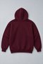 Unisex Claret Red Oversize Hooded Sweatshirt 3 Thread Threaded Basic Hoodie with Kangaroo Pocket - 5