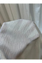Lima Ecru Shiny Striped 1/2.5 Pleated Tulle Curtain Apm - 3