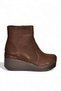 R667930002 Brown Genuine Leather Suede Padding Sole Women's Boots - 4