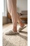 Women's Stone Closed-Front Extra Long Soft Furry House Slippers 2cm Bynd04 - 4