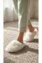 Women's White Closed-Front Extra Long Soft Furry House Slippers 2cm Bynd04 - 5