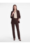 Crepe Fabric Shawl Collar 3/4 Sleeve Blazer Jacket