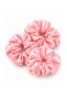 Pink Satin Buckle Scrunchie