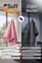 Begonie Microfiber Dusting Cloth Large Size Sensitive Surface Cleaning Cloth with Stripes 70X50 cm Pink - 5