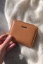2822 Genuine Leather Horizontal Snap Fastener Women's Wallet Arsel Camel - 2
