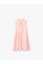 A-Line Viscose Blend Strappy Floral Midi Dress - 3