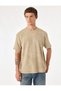 Washable Crew Neck Short Sleeve Oversize T-Shirt - 2