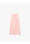 A-Line Viscose Blend Strappy Floral Midi Dress - 4